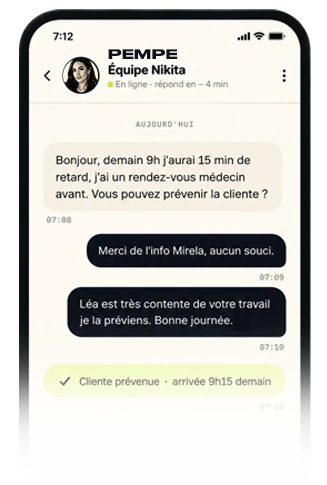 Leon : messagerie d'équipe sur mobile