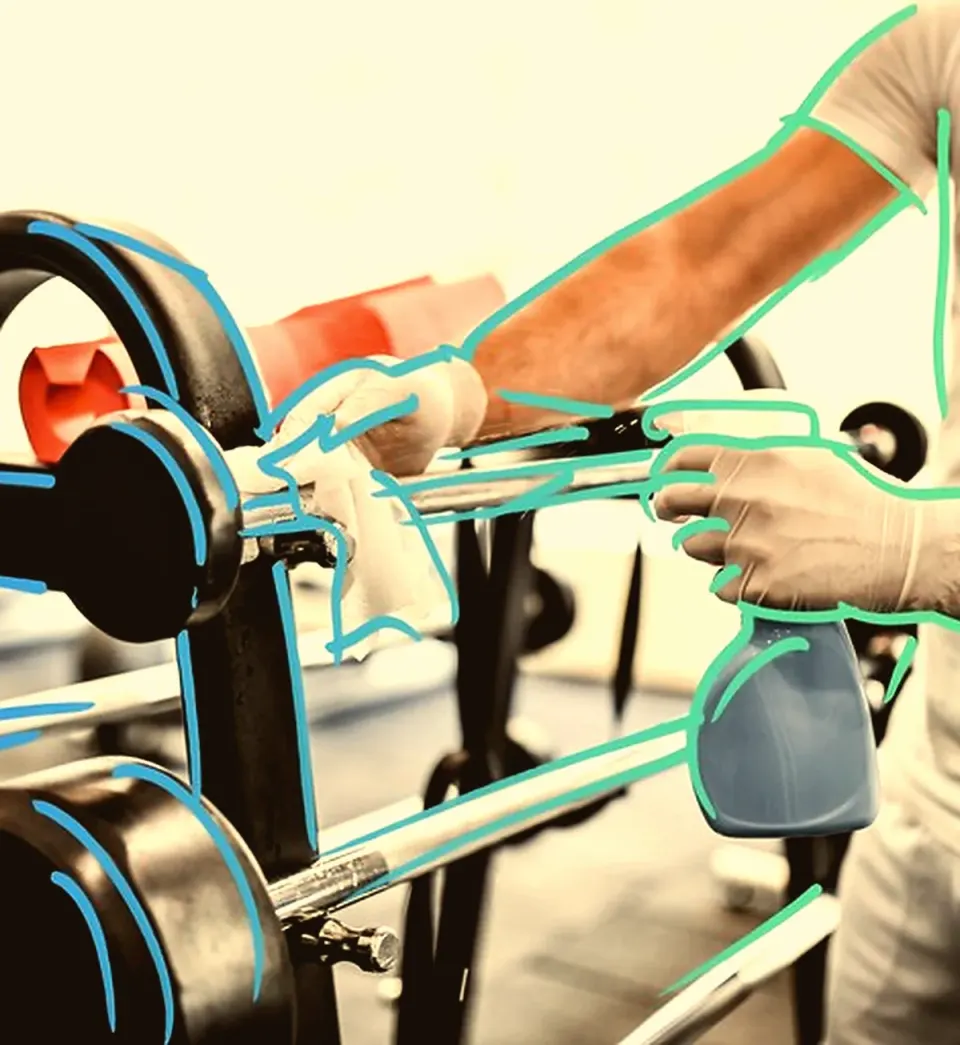 Nettoyage de salle de sport